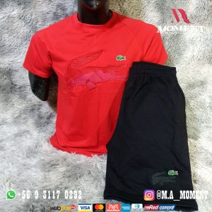 Conjunto polera short LACOSTE