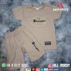 Conjunto polera short niño CHAMPION
