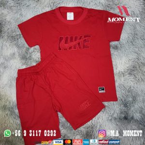 Conjunto polera short niño NIKE